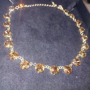 Swarovski Golden Shadow Statement Necklace